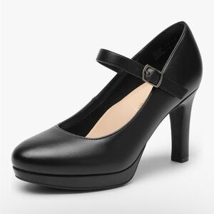 Elegant Black Mary Jane Heels
